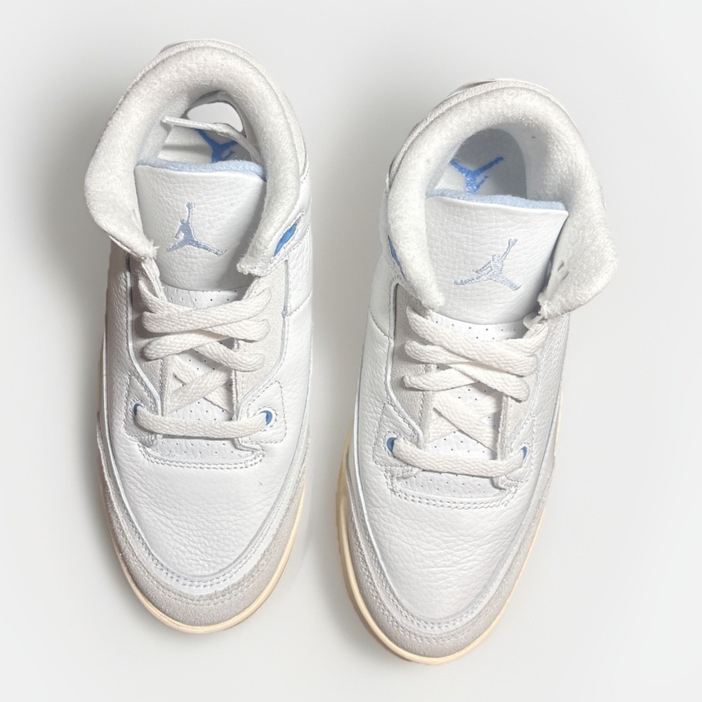 Little Kid's Jordan 3 Retro "Lucky Shorts" Summit Wht/Blue (DM0966 101) 1.5 Y - Picture 3 of 9